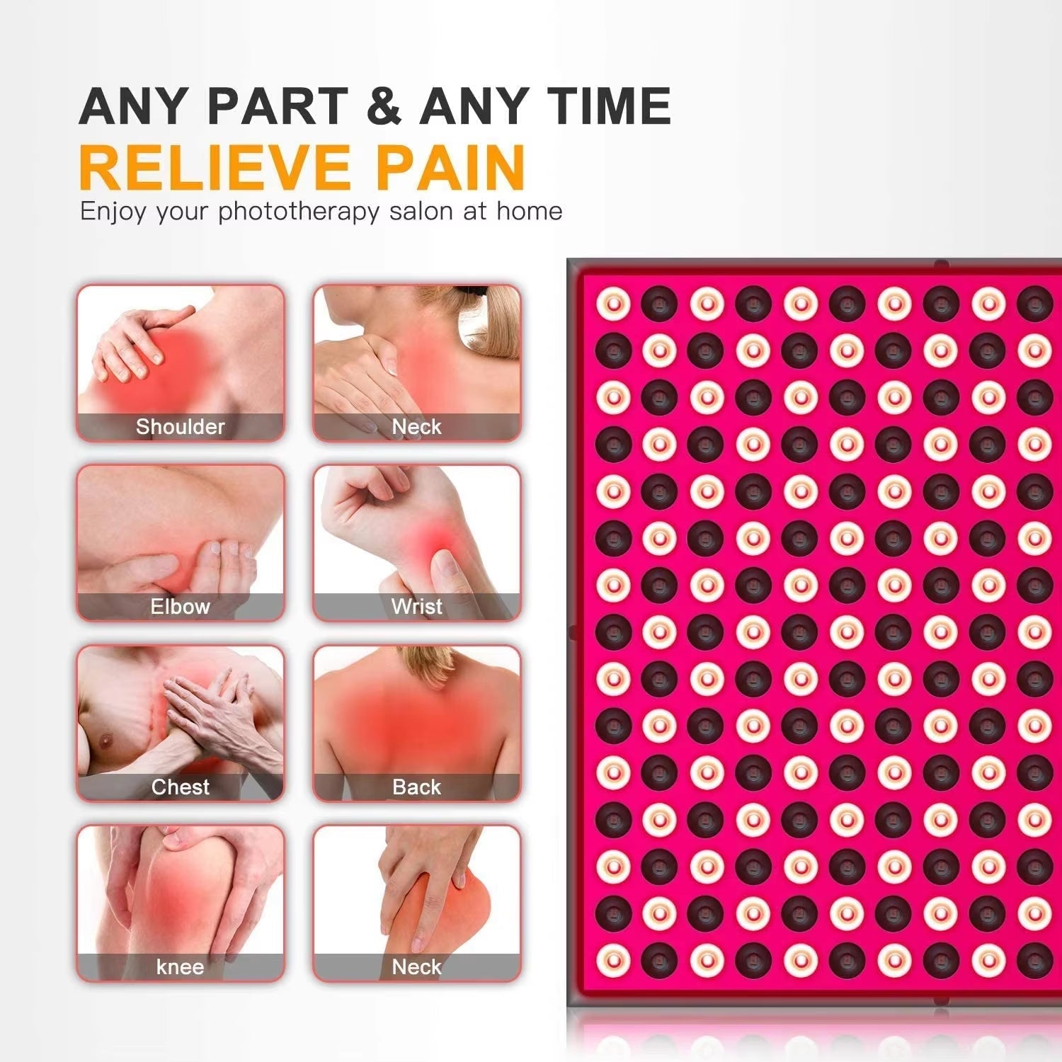 Panel de terapia LED rojo de 45 W
